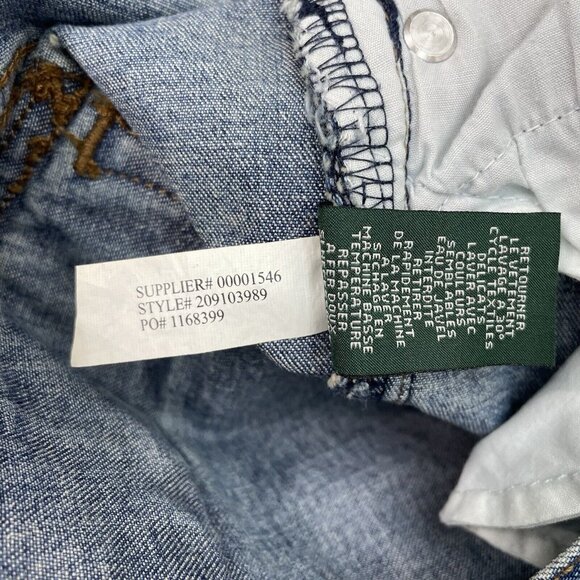 Lauren Ralph Lauren Jeans Co Classic Bootcut Pocket Flap Western Blue Womens 10 - Picture 8 of 14